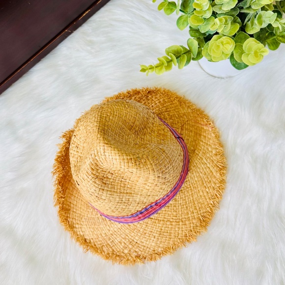 EPK Kids Straw Hat Fringe Brim with Colorful Band Size S - Picture 9 of 9